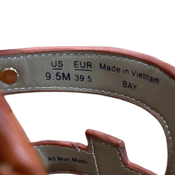 Sam Edelman Women's Bold Orange BAY Sandals flats slides 9.5 - Picture 8 of 8